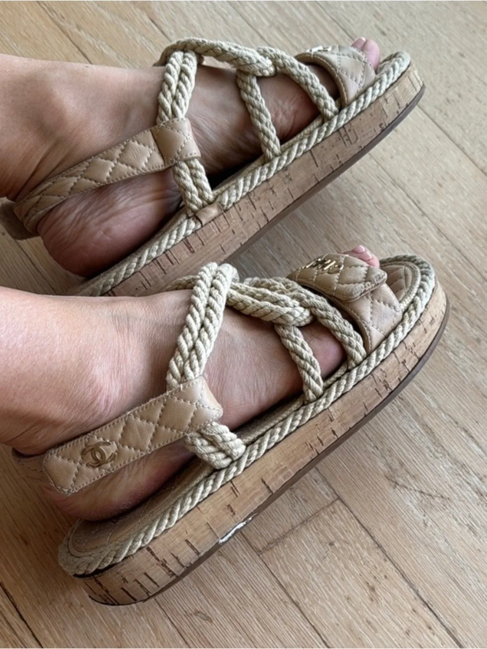 CHANEL well worn
